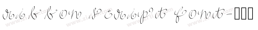 ribbon script font字体转换